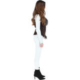 Toscana Suede Leather Biker Gilet Brown: KB 620