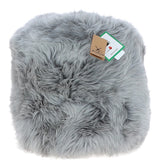 Fenland Sheepskin Pouffe Stool Grey: FF-POUFFE