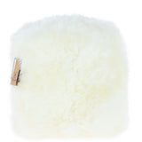 Fenland Sheepskin Pouffe Stool Natural: FF-POUFFE