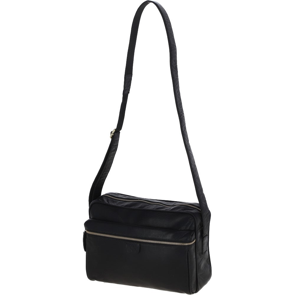 Ashwood Leather Messenger Bag – Black: T-73