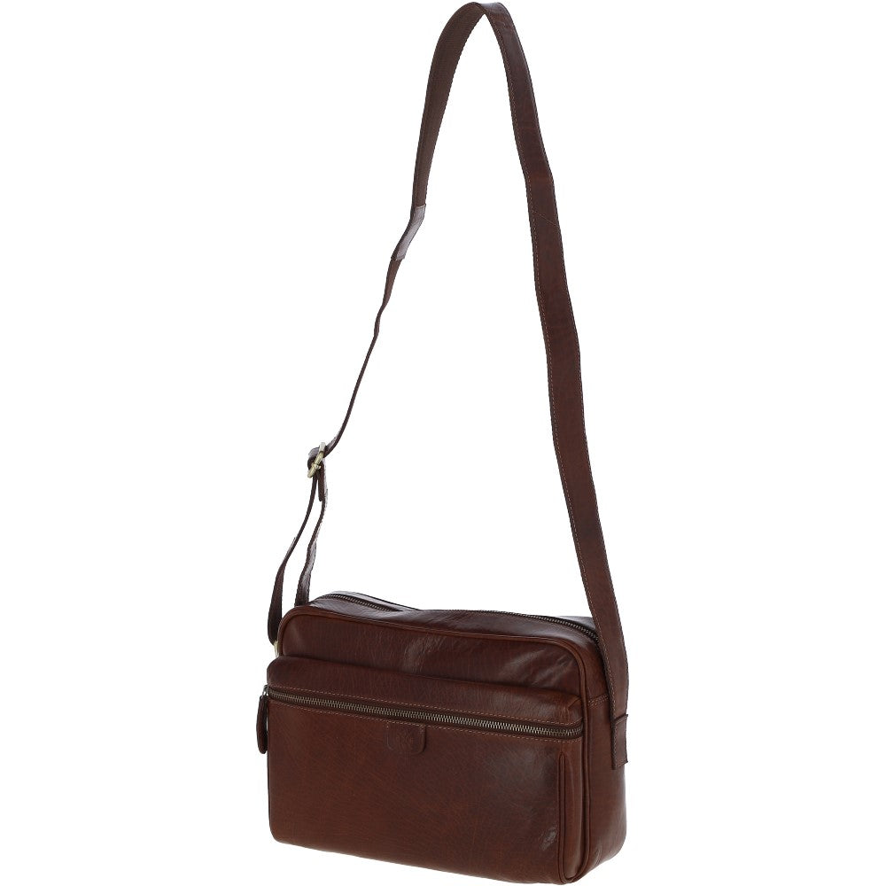 Ashwood Leather Messenger Bag – Chestnut Tan: T-73