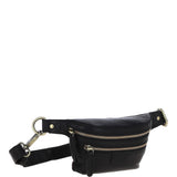 Ashwood Leather Waist Bag - Black: T-74