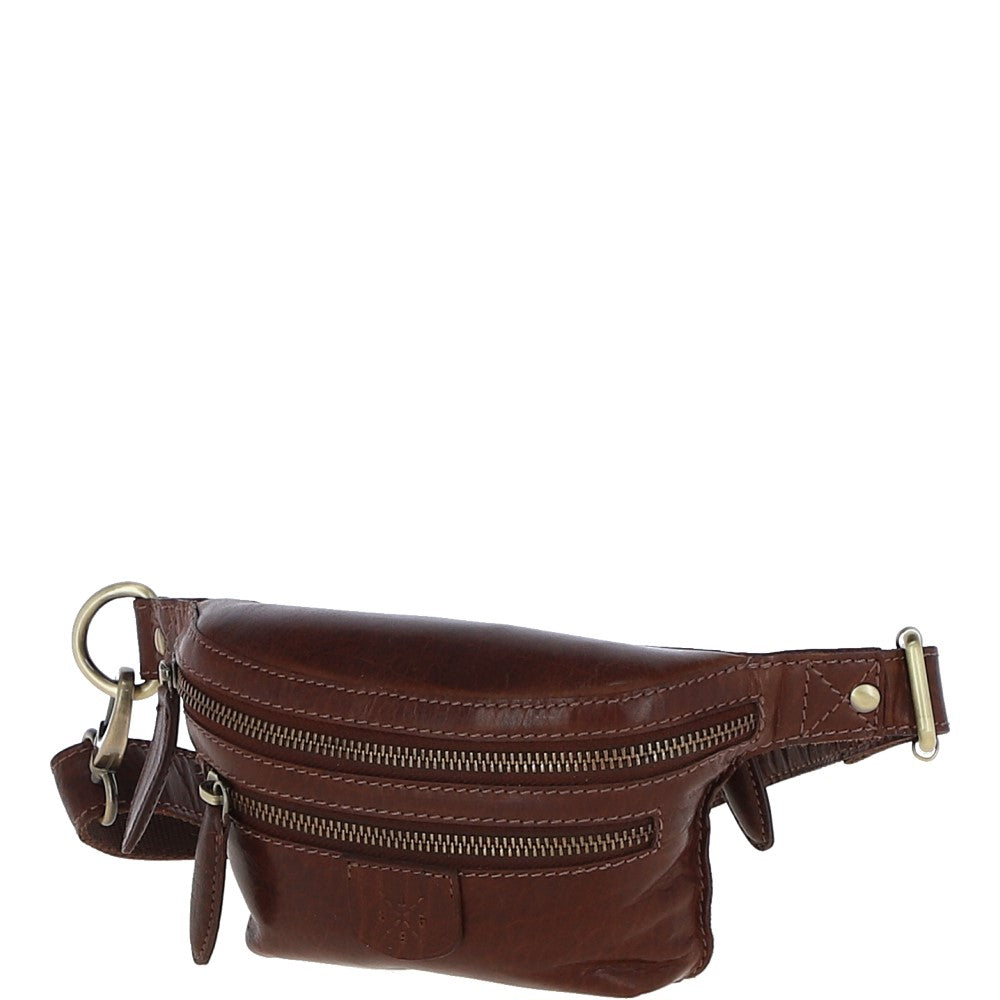 Ashwood Leather Waist Bag - Chestnut Tan: T-74
