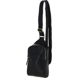 Ashwood Three Pocket Leather Sling Bag - Black: T-75