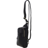 Ashwood Three Pocket Leather Sling Bag - Black: T-75