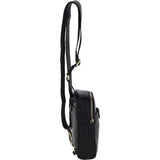 Ashwood Three Pocket Leather Sling Bag - Black: T-75