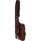 Ashwood Three Pocket Leather Sling Bag - Chestnut Tan: T-75
