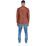 Leather Coat Tan: 2238