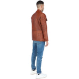 Leather Coat Tan: 2238