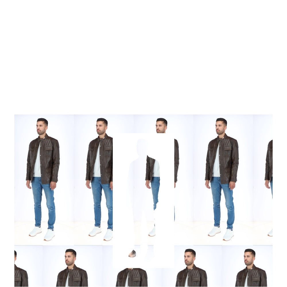 Leather Coat Nevada Timber: 2238