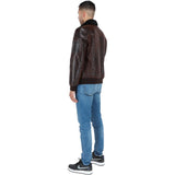 Luxury  Sheepskin Pilot Jacket Brown: NCAF1