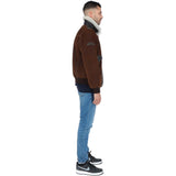 Luxury  Sheepskin Pilot Jacket Buff Brown: NCAF1