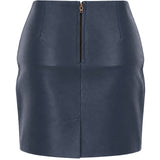 Stylish Leather Pencil Skirt Navy: skirt 14