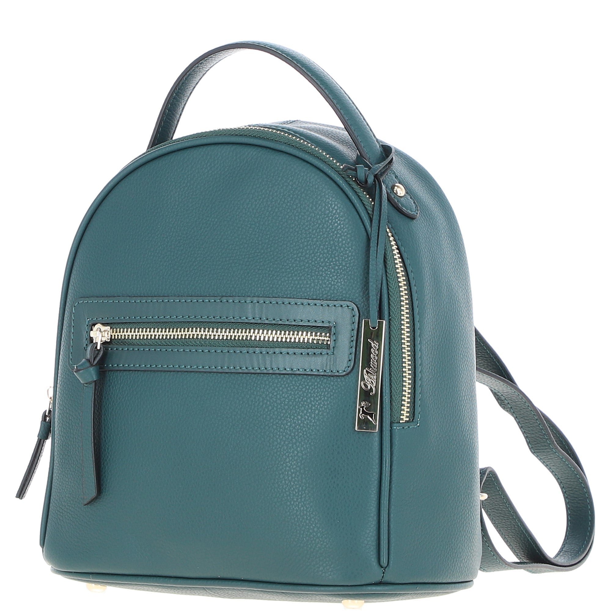 Ashwood Small Leather Backpack Green: Z-74