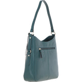 Ashwood Top Zip Leather Shoulder Bag Green: Z-77