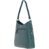 Ashwood Top Zip Leather Shoulder Bag Green: Z-77