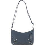 Ashwood Top Zip Leather Crossbody Bag Black: Z-78