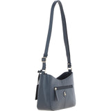 Ashwood Top Zip Leather Crossbody Bag Black: Z-78