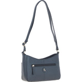 Ashwood Top Zip Leather Crossbody Bag Black: Z-78