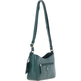 Ashwood Top Zip Leather Crossbody Bag Green: Z-78
