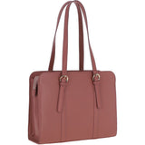 Ashwood Zip Top Leather Handbag Salmon: A4 BUCKLE BAG