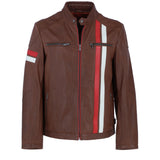 Ashwood Mens Leather Jacket Brown: GB McQueen