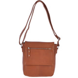 Medium Luxury Leather Travel  Bag Tan: TED