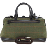 Leather Weekend Holdall Tweed : DR BAG