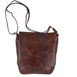 Medium Leather Vintage Messenger Bag Tan :  Adam
