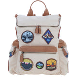 Fenland England Explorer Patch Backpack Tan/Cream: FEN-745