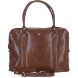 Large Leather Handbag Bridge/vt : Gina