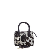 Ashwood Leather Hair-on-Hide Ladies Handbag with Detachable Crossbody Strap in Brown: H-54