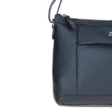 Ashwood Ladies Leather Shoulder Bag Navy: AJ1