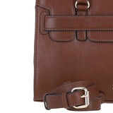 Ashwood Leather Handbag with Detachable Crossbody Strap 2 Tone Tan: 64747