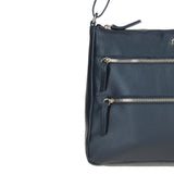 Ashwood Ladies Leather Shoulder Bag Navy: AJ3
