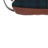 Ashwood Leather & Harris Tweed® Cloth Unisex Washbag Tan/Watch: TW-40-04-TW
