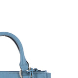 Real Leather Handbag with Adjustable Crossbody Strap Denim: 64867