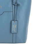 Ashwood Elegant Ladies Leather Shoulder Bag Denim: 64668