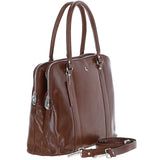 Large Leather Handbag Bridge/vt : Gina