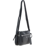 Ashwood Leather Crossbody X Shoulder Bag Black: Sterling