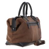 Leather Weekend Holdall  Brown : DR BAG