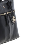 Ashwood Sleek Leather Tote Bag Black: Amelia