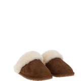 Women's Classic Suede Sheepskin Slippers Chestnut: Pippa