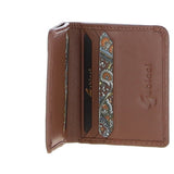 Gabicci Small Leather 6 Card Billfold Wallet Tan: GB-803