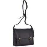 14 Inch Leather Satchel Brown : Josh