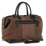 Leather Weekend Holdall  Brown : DR BAG