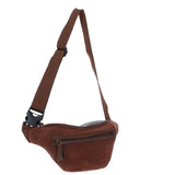Suede and Leather Luxury Travel Bum Bag Tan: Billy