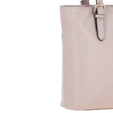 Elegant Shoulder Bag with Adjustable Straps Beige: 64562