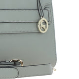 Elegant Ashwood Leather Handbag with Detachable Crossbody Strap Sage: 64731