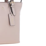 Elegant Shoulder Bag with Adjustable Straps Beige: 64562